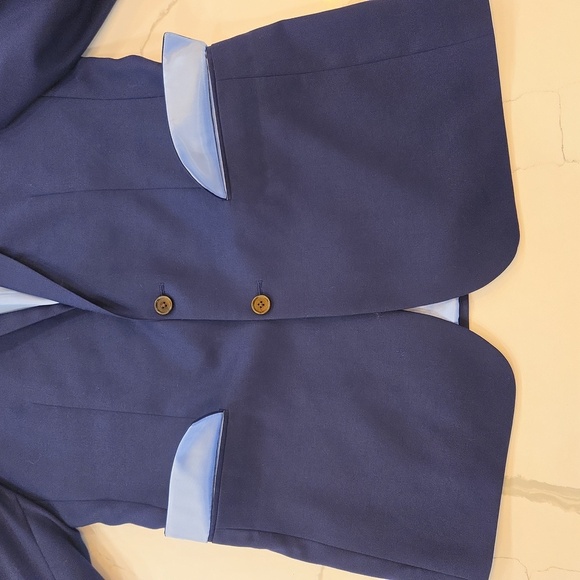 Charles Tyrwitt Mens Wool Tailored Fit Blazer Sports Jacket Navy Blue Size 40 L - Picture 4 of 12